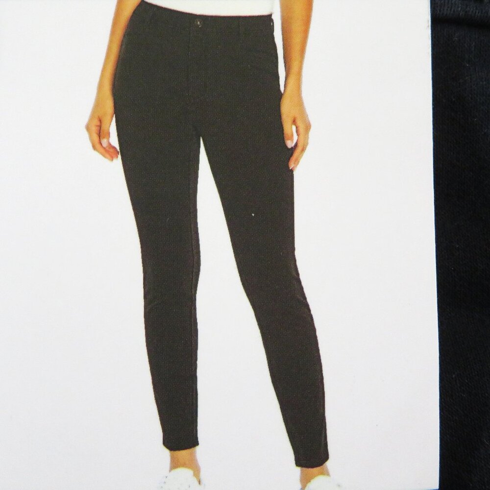 New! GAP 12 Stretch Skinny Ankle Pant Black Solid